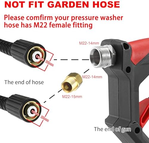 Tool Daily Short Pressure Washer Gun with Foam Cannon Dual Connector
