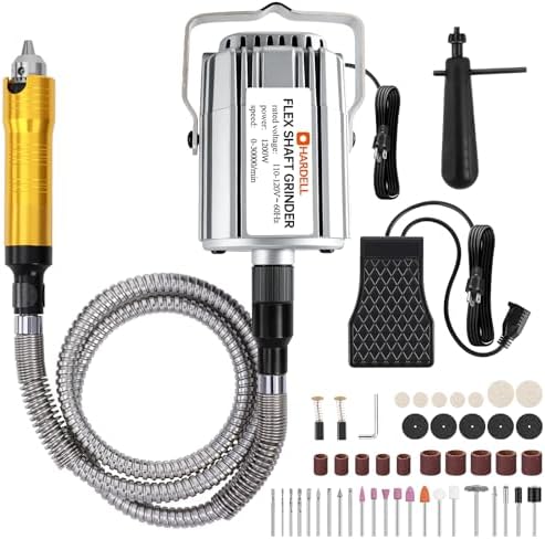 1200W Flex Shaft Grinder, 30000RPM 46pcs Flex Shaft Rotary Tool Kit