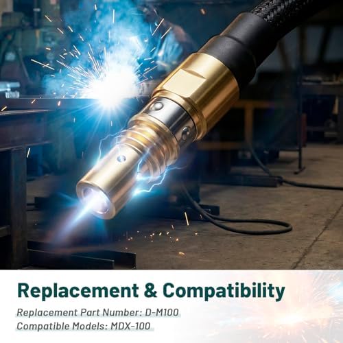 Gas Diffuser D-M100, Compatible with Mi ller MDX-100 1770028 MIG Welding Gun, Acc-uLock MDX, Welding Equipment for Mi ller 2 Pack