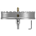 DKIBBITH TCT Hole Saw Set, 6-1/2"(165mm) Heavy Duty Tungsten Carbide Tipped Hole Cutters for Stainless Steel, Copper, Iron, Brass, Plastic with Titanium-Plated Pilot Drill Bits