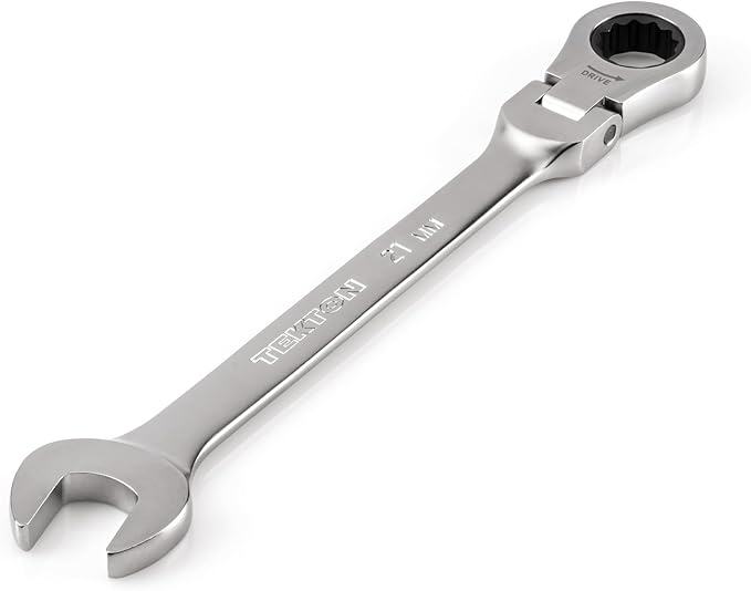 TEKTON 21 mm Flex Head Ratcheting Combination Wrench | WRC26421 | 12-Point