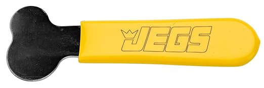 JEGS Quarter-Turn Fastener Tool | Steel Core | Non-Slip Vinyl Grip | Multiple Radii for Slotted Fasteners | Made in USA