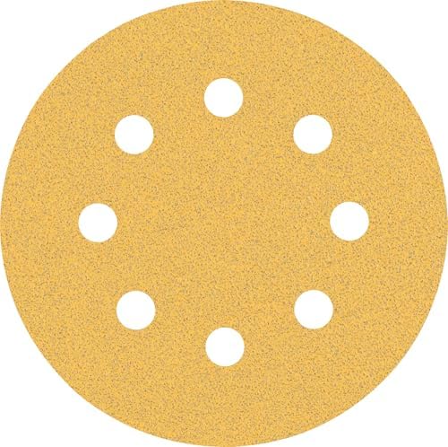 Bosch Professional 5x Expert C470 Sandpaper (for Hardwood, Paint on wood, Ø 115 mm, Grit 80, Accessories Random Orbital Sander)