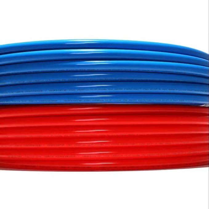 EFIELD Pex-b Pipe/Tool Kit/Tubing Blue & Red 1/2 inch 2 x75 ft(150 ft) Length for Potable Water &Hot/Cold Water-Plumbing Applications with Pipe Crimper & Cutter,(AB-2-75)