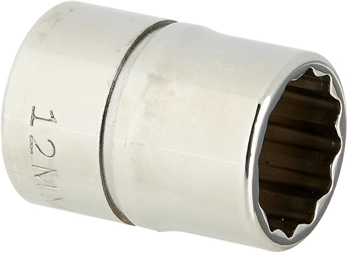Williams BM-1212 3/8 Drive Shallow Socket, 12 Point, 12mm