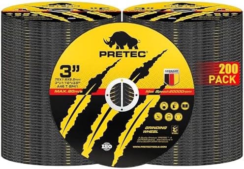 3 Inch Cut Off Wheels, 200 Pack Metal and Stainless Steel Cutting Wheel