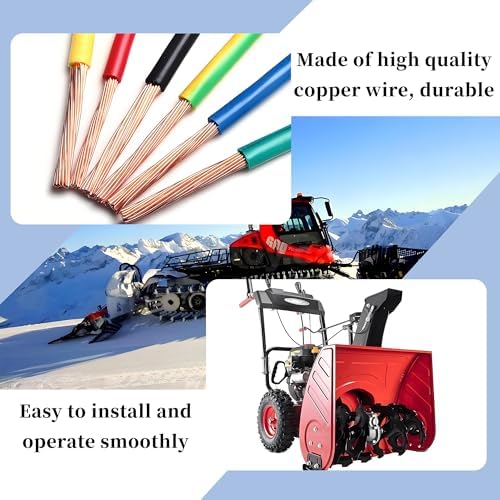 26347 26377 26357 Western Snow Plow Wiring Harness Vehicle Side Light Wiring Harness with Dust Cover Replace 22413 Fit for Western Fisher Blizzard Snowex Plows (26357)