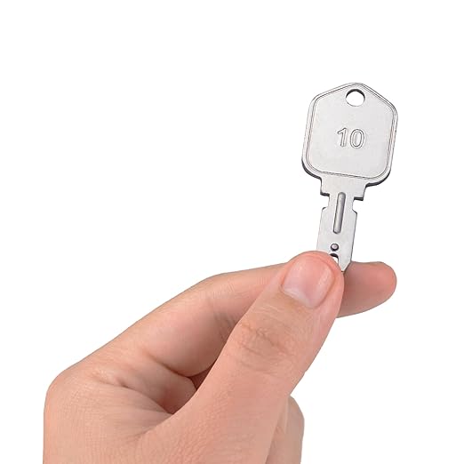 Construction Ignition Keys, 10 Pack 166 Forklift Key Hyster Heavy Equipment Keys for Clark Yale Hyster Komatsu Crown