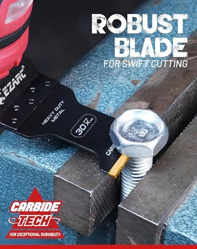 EZARC Carbide Oscillating Saw Blades for Hardened Metal, 10-Pack