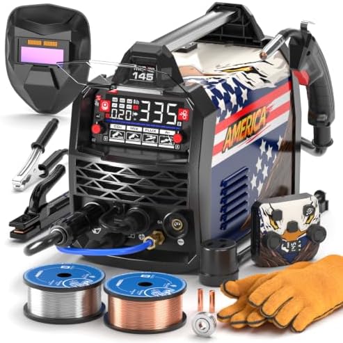 ANDELI 4-in-1 MIG Welder with 2.4GHz Wireless Remote 145A，110V/220V