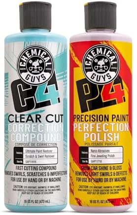 Chemical Guys, C4 & P4 Compound & Polish Paint Correction Kit, 2 x 16 oz