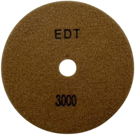 7" Dry Stone & Concrete Polishing Pads, 1.5mm Segment Height, 3000 Grit