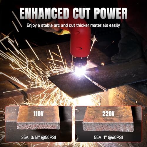 ANDELI [ Non-HF] Plasma Cutter 55A，4-in-1 Pilot Arc，1 in Max Cut