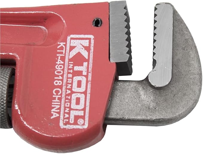 K Tool International 49000 Pipe Wrench Set, Four Piece Kit with 8 10 14 and 18 Inch Sizes, Drop Forged Heavy Duty Steel Jaws, Durable Boxed Storage Case
