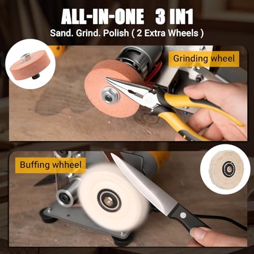 Sbestily Mini Electric Belt Sander, Jewelry Making Tool & Knife Sharpener