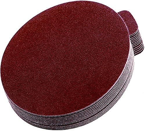 Starcke 9 inch PSA Tab Adhesive Sanding Discs 120 Grit, 10 Pack
