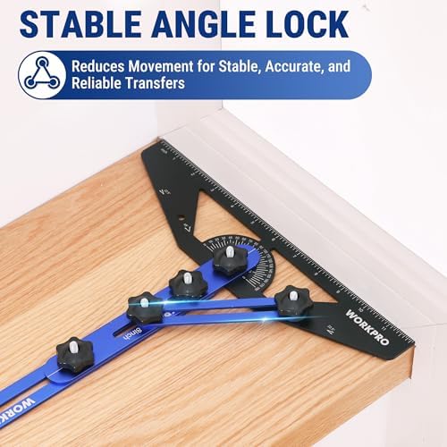 WORKPRO Stair Tread Template Tool, Aluminum Alloy Stair Tread Jig