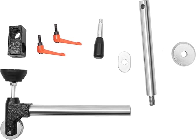 Table Saw Presser & Eccentric Press Manual Clamp, Heavy Duty T-Clamp Structure for Thick Wood, Portable, Adjustable Workbench Tool for Woodworkers & DIYers