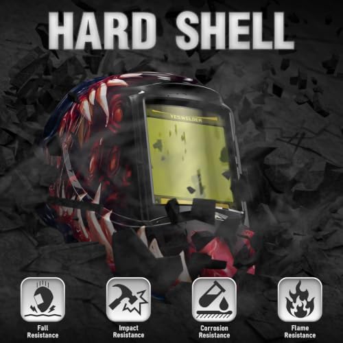 YESWELDER Auto Darkening Welding Helmet, Large View, LYG-M800H-VM