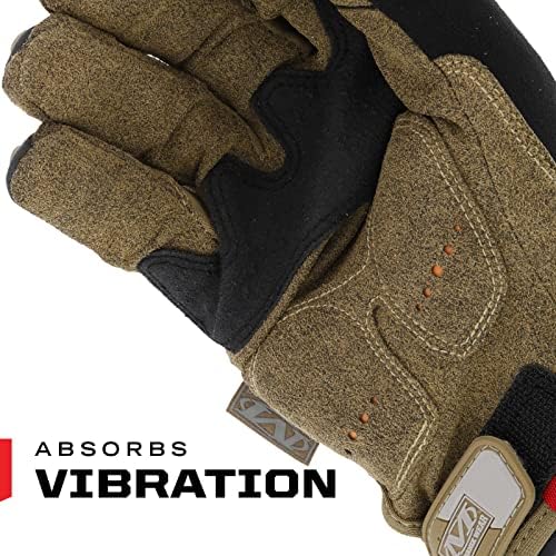 Mechanix Wear M-Pact Work Gloves Secure Fit, Brown Large