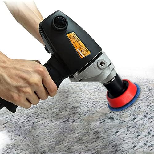2 Inch Diamond Polishing Pads with 7Pcs Dry Wet Granite Stone Polish Pad Kit for Drill，50-3000 Grit Polishing Pad (5Pcs 400#（Dry/Wet）)