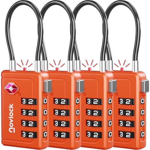 TSA Approved Luggage Locks, Travel Locks with Inspection Indicator