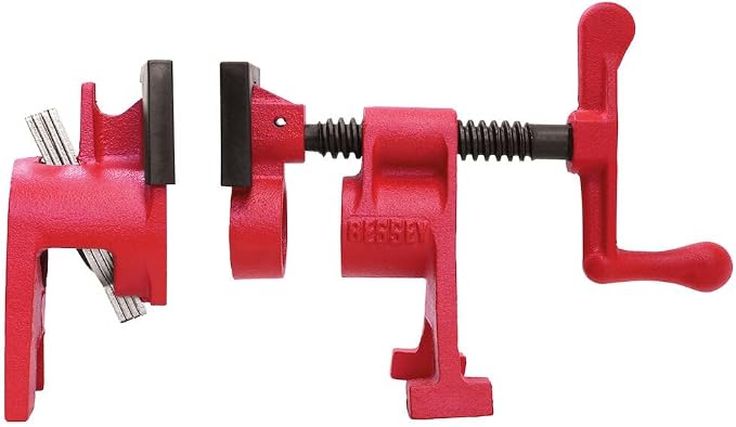 Bessey BPC-H34, 3/4-In. H Style Pipe Clamps - Incredibly Versatile, Easy To Assemble, Indespensable Workshop Clamp For Woodworking, Carpentry, Home Improvement, and DIY Projects