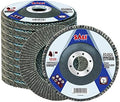 Sali 10 Pack Flap Disc 40 Grit 4.5" x 7/8-Inch Sanding Disc Bevel Type #29 Premium and Industrial Grade Angle Grinder Grinding Wheel High Performance Edge Grinding