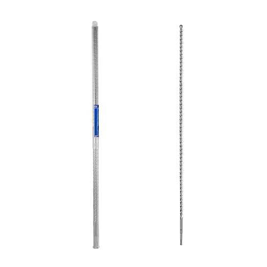SALI SDS Plus Rotary Hammer Drill Bit 2 Pcs 1/2"*39" Concrete Drill Bit Kit Cross-Type Double Thread Carbide Material Suitable for Concrete, Brick, Cement Walls, Stone, Hammer Drill Bits for Concrete