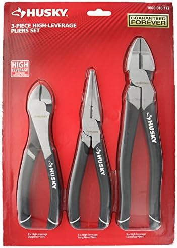 Husky 3-piece High-leverage Pliers Set