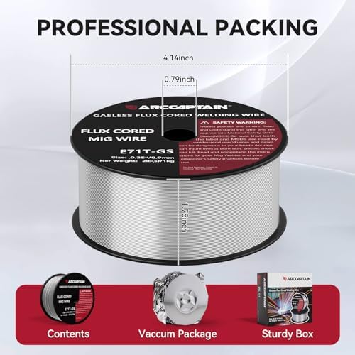 ARCCAPTAIN Flux Core Welding Wire E71T-GS .035" 2LB x 3
