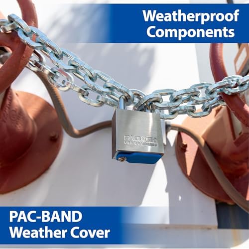 PACLOCK's 4-Series Padlock, Standard Rekeyable (SR), 7/16" Diameter Hard. Stainless Steel Shackle, 2-1/2" Tall, 304 Stainless Steel, One Lock Keyed to a Number U-Pick! w/ 2 Keys