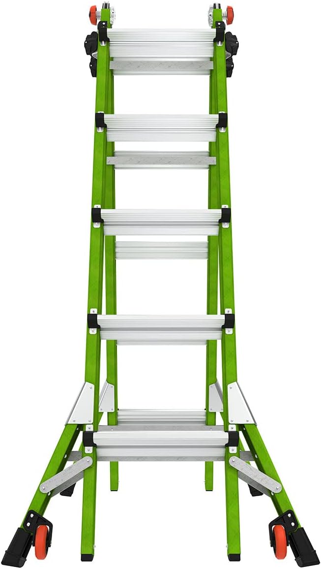 Little Giant Ladder Systems Dark Horse 2.0, M22, 22ft, Multi-Position Ladder, Fiberglass, Type 1A, 300 lbs Weight Rating, (16122-001)