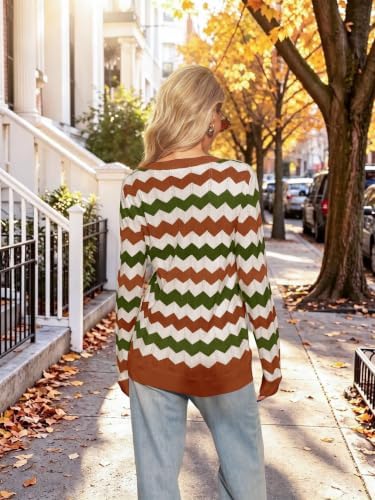 Womens Sweaters Crew Neck Long Sleeve Casual Fall Outfits Fashion Clothing