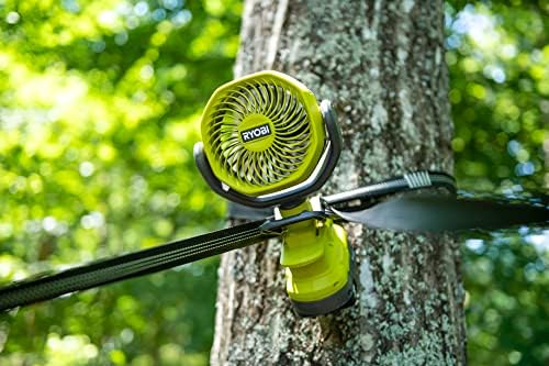 Ryobi RCF18-0 18V ONE+ Cordless 10cm Clamp Fan (Bare Tool) Hyper Green