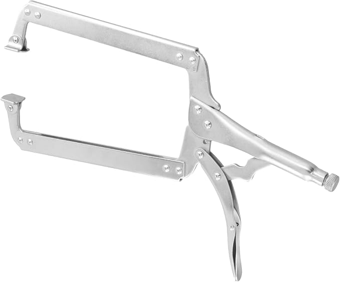 4 PCS 18 Inches C-clamp Locking Pliers with Swivel Pads, Locking Clamp Pliers, Welding Clamps for Wood Working and Welding