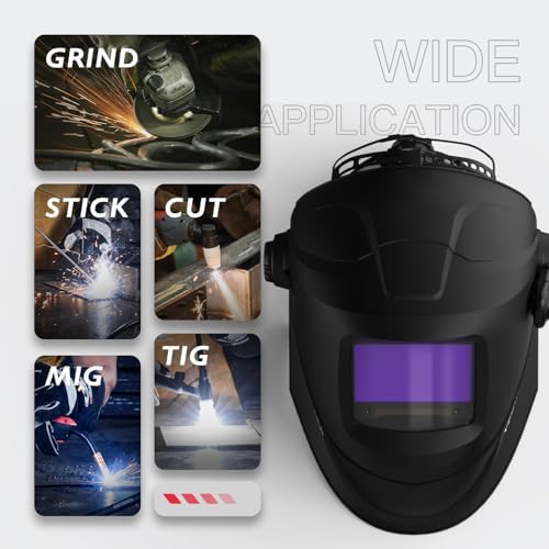 YESWELDER Bluetooth Welding Helmet, Flip-Up True Color Hood