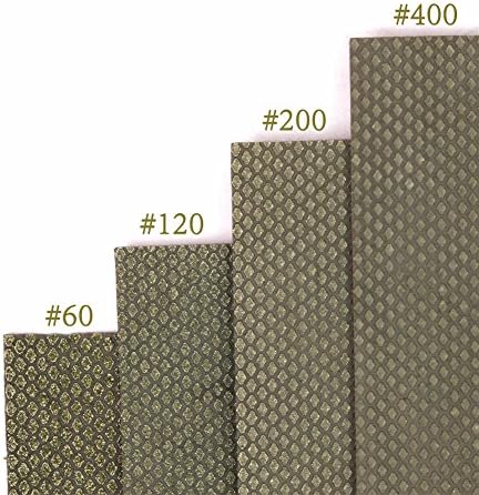 Z-Lion Diamond Abrasive Paper Sheets Diamond Sandpaper Nylon Back for Sanding Stone Glass Ceramic(4pcs/Set)