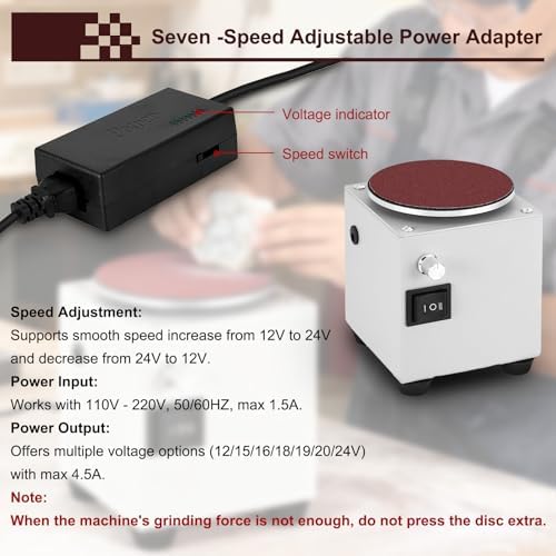 6 inch Mini Disc Sander & Bench Grinder for Wood, Stone, Scissors Sanding