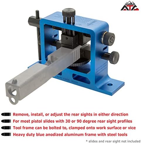 ATG Heavy Duty Universal Pistol Dovetailed Rear Sight Pusher Tool