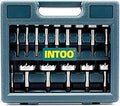 INTOO Hex Shank Forstner Bit Set 16 pcs Multi Sided Shank Wood Drill bit Set
