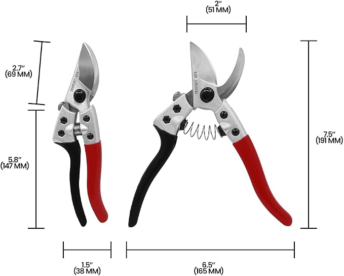 Zenport QV8-10PK Pruning Shear, Red, 10