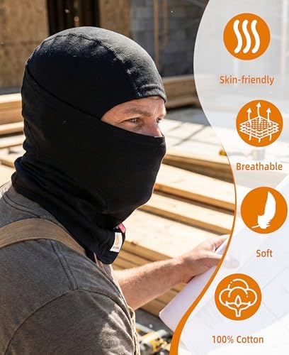 BOCOMAL FR Balaclava with Face Mask 7oz Midweight Arc Rated NFPA2112 CAT2
