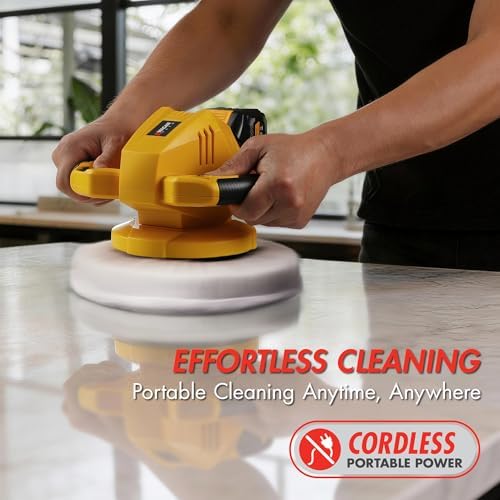 Wagan EL6404 OneVolt Cordless Polisher 10 XL Dual Action 10 Inch Buffer