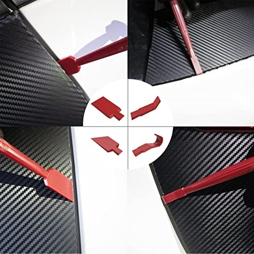 Spanno Vinyl Wrap Tools Kit Window Tint Kits for Automotive, Include Pro Wrapping Squeegee, Plastic Scraper, Felt Squeegee, Vinyl Wrap Gloves, Cleaning Cloth, Rubber Waterblade and Utility Knife