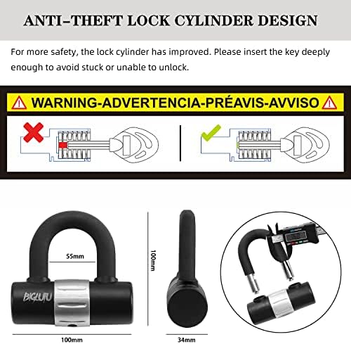 Motorcycle Chain Lock, 4FT Heavy Duty Anti Theft Bike Lock Chain