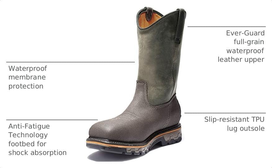 Timberland PRO Men's True Grit Pull On Composite Safety Toe Waterproof
