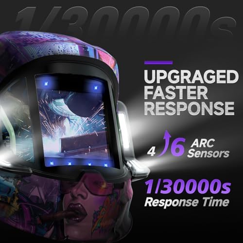 ANDELI Auto Darkening Welding Helmet with Light,with Internal Display