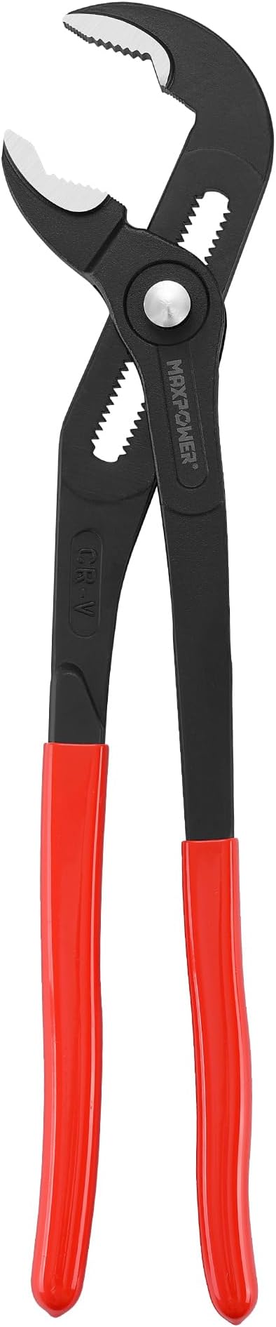 MAXPOWER 16 inch Water Pump Pliers with 3 inch Jaw Capacity Opening Push Button Tongue and Groove Pliers