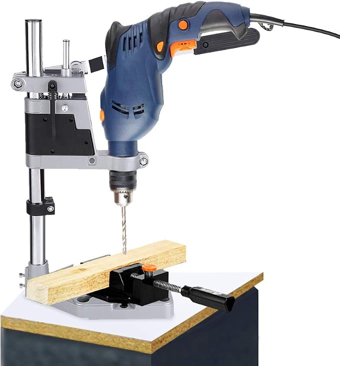 Bench Drill Press Stand, Portable Drill Drilling Guide, Universal Clamp Drill Press Workbench for Drilling Top